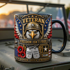 Proudly Served Magic Ceramic Coffee Mug - Personalized Gifts For Veterans 04TYQN270526
