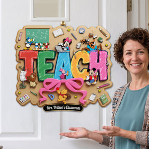 Teach Acrylic Sign - Personalized Gifts For Teachers 03natn210726