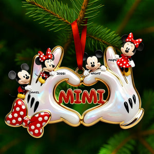 Cute Heart Hands Ornament - Personalized Gifts For Grandma & Mom 06QHLU161025