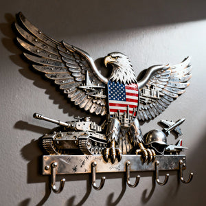 Armed Eagle Key Hanger – Personalized Gift For Veterans & Patriots 04qhtn280126