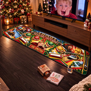 Mischievous Christmas House Runner Rug - Personalized Gifts For Family 06halu230926