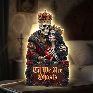Gothic Skeleton Couple Acrylic Light Box – Personalized Gifts For Couple 04huqn091225