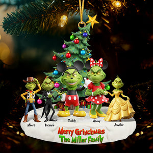 Playful Green Family Christmas Ornament - Personalized Gifts For Family 01naqn240925