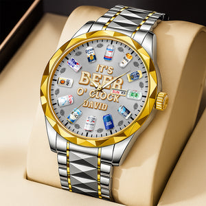 Bold Drink Vibe Stainless Steel Men's Watch – Personalized Gifts For Drinking Lovers 05ohqn240725