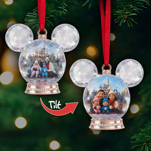 Sparkle Globe Christmas Lenticular Ornament - Personalized Custom Photo Gifts For Family 07NALU240925