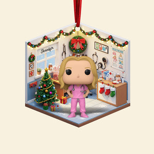 Cute Nurse Christmas Ornament - Custom Photo Gifts For Nurse 05pgqn060925