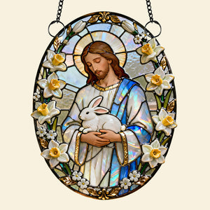 Religious Easter Jesus Suncatcher Ornament - Personalized Gifts For Christians 01nadt310126