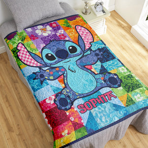 Cute Tropical Alien Blanket - Personalized Gifts For Movie Lovers 06NAQN230625
