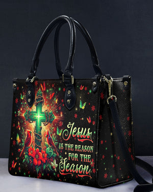 Jesus The Reason Cardinal - Leather Handbag 05acxa210425
