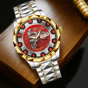Dirt Bike Riding Stainless Steel Men's Watch Personalized Holiday Gifts For Bikers 03ohtn260725