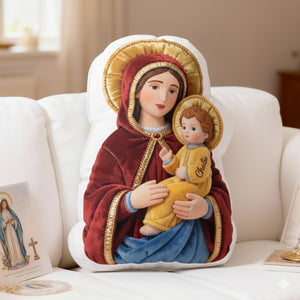 Blessed Virgin Mary Faith Pillow - Personalized Gifts For Christian 04OHLU221225