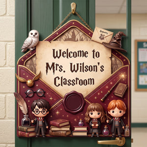 Welcome To The Classroom Acrylic Sign - Personalized Gifts For Teachers 03natn300726