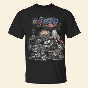King Of The Road Motorcycle Dad Shirt - Personalized Gifts For Biker Dads 04qhdt050526 GRER2005-Homacus