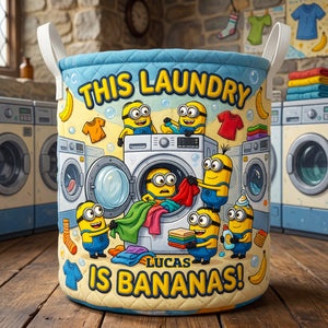Funny Quilted Laundry Basket Personalized Gifts 06TYDT090726