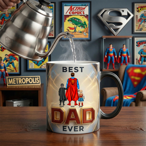 Best Dad Ever Magic Coffee Mug - Personalized Gifts For Dads 03NATN260326PA