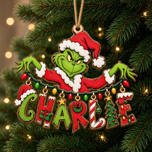 Playful Name Art String Ornament - Personalized Christmas Gifts 05qhlu210926