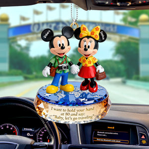Travel Couple Car Ornament - Personalized Gifts For Couple 06toqn311225