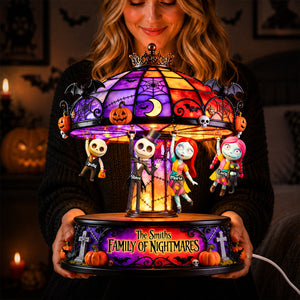 Family Hang On Theatrical Wheel Light Box, Personalized Gifts For Family 05qhdh110826