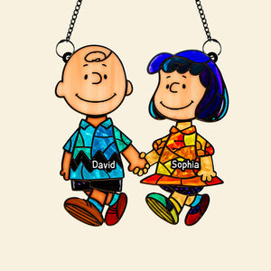 Couple Window Hanging Suncatcher Ornament - Personalized Gifts For Couple 05OHDT280725