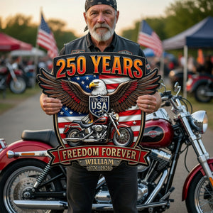 Bikers Ride Free Metal Sign - Personalized 250th Anniversary Gift For Bikers 05TOQN160626