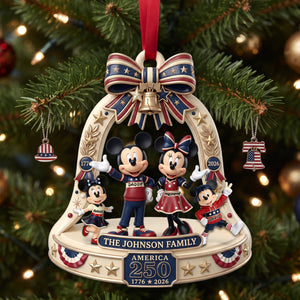 Proud Patriot Family Acrylic Ornament - Personalized Christmas Gift For Family 08tolu310826