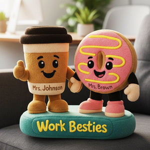 Work Besties Custom Shape Pillow - Personalized Gifts For Besties 02nata151125