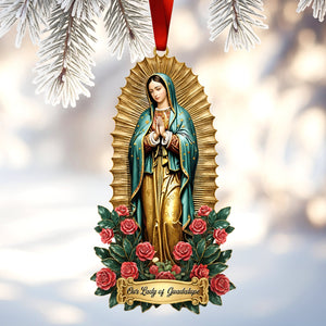 Our Lady of Guadalupe Acrylic Ornament – Guadalupe Day Gifts for Mexican Catholics 01qhqn221025