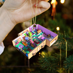 Personalized Gifts For Movie Lover Christmas Ornament Isometric Room 01todt201124 - Ornament - GoDuckee