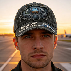 Airplane Cockpit Instrument Panel Classic Cap - Personalized Gifts For Pilot 02nadt300326