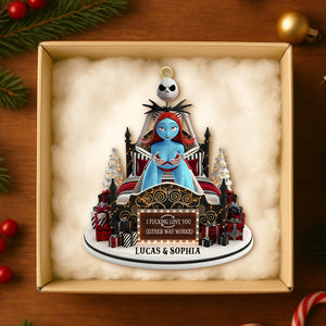 Funny Couple Ornament - Personalized Gift For Spooky Couple Christmas Ornament 04OHTN201025