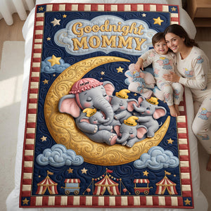 Goodnight Mommy Blanket - Personalized Gifts For Moms 01padt220426