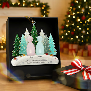Walking Together Christmas Ornament - Personalized Gifts For Friends 02naqn111025