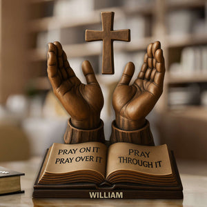 Held In His Hands Acrylic Plaque - Personalized Gifts For Christian 04TOLU160725