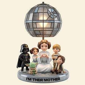 Super Mom & Tiny Fighter Light Box - Personalized Gifts For Mom 02NADT130326-Homacus
