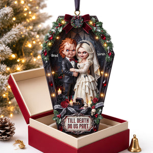 Spooky Wedding Couple Ornament - Personalized Gift For Couples 03TYDT280826