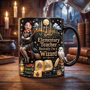 Teacher Wizard Magic Coffee Mug - Personalized Gifts For Teacher 01ohdh110726