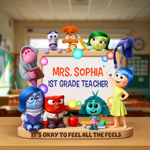 Cute Teacher Plaque - Personalized Gifts For Teacher 03napu270625