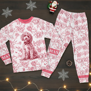 Toile de Jouy Pajama Set – Custom Photo Gifts for Dog Lovers 01pgqn090925 - Pajama Set - GoDuckee