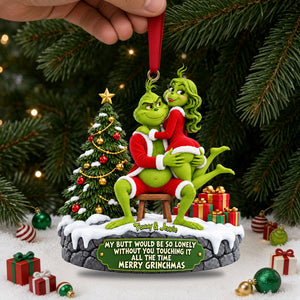 Playful Couple Acrylic Ornament - Personalized Christmas Gifts For Couples 02OHLU151026