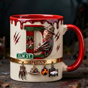 Nightmare Alphabet Initial Letter Accent Mug - Personalized Gifts 03qhqn140126