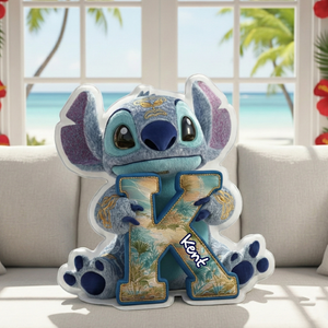 Tropical Alien Alphabet Pillow - Personalized Gift For Adventure Lovers 02TGLU071125