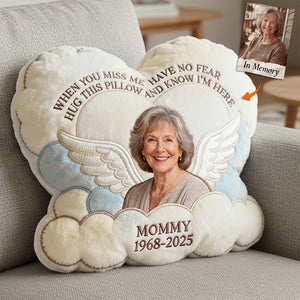 Miss The Angel In Heaven Shaped Pillow, Personalized Keepsake To Remember Loved One 03qhta221225