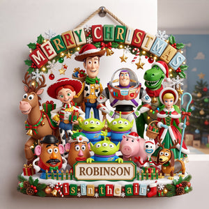 Holiday Friends Acrylic Sign – Personalized Christmas Family Keepsake 01PALU010826