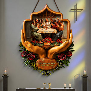 Christian Family Wood Sign - Personalized Gifts For Family 01tota040925