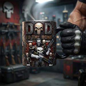 Skull Dad Magic Coffee Mug - Personalized Gifts For Dad 01hudh130526