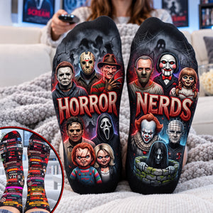 Nightmare Thrill Middle Tube Socks - Personalized Gifts For Horror Lovers 03HUQN011026