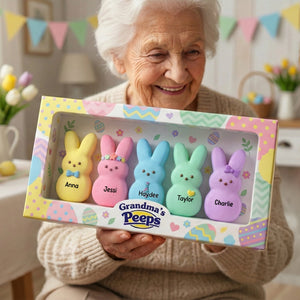 Easter Day Bunny Acrylic Plaque - Personalized Gifts For Grandma Plaque 01NALU290126