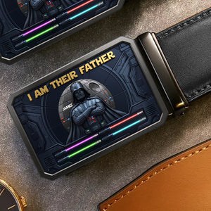I'm Their Father Leather Belt With Buckle Personalized Gifts For Dad 02NATN280426