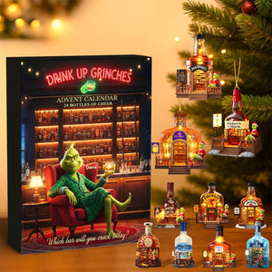 Festive Alcohol Bar Advent Calendar Acrylic Blind Box, Personalized Gifts For Drinkers 03QHQN211025