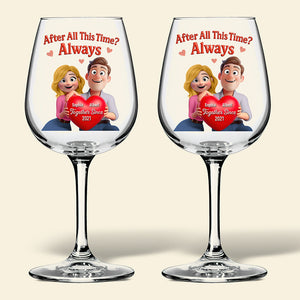 Together Forever Drinking Glass - Personalized Gifts For Couple 01huqn261125